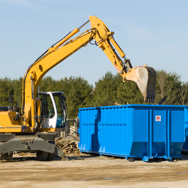 what size residential dumpster rentals are available in Hunter AR